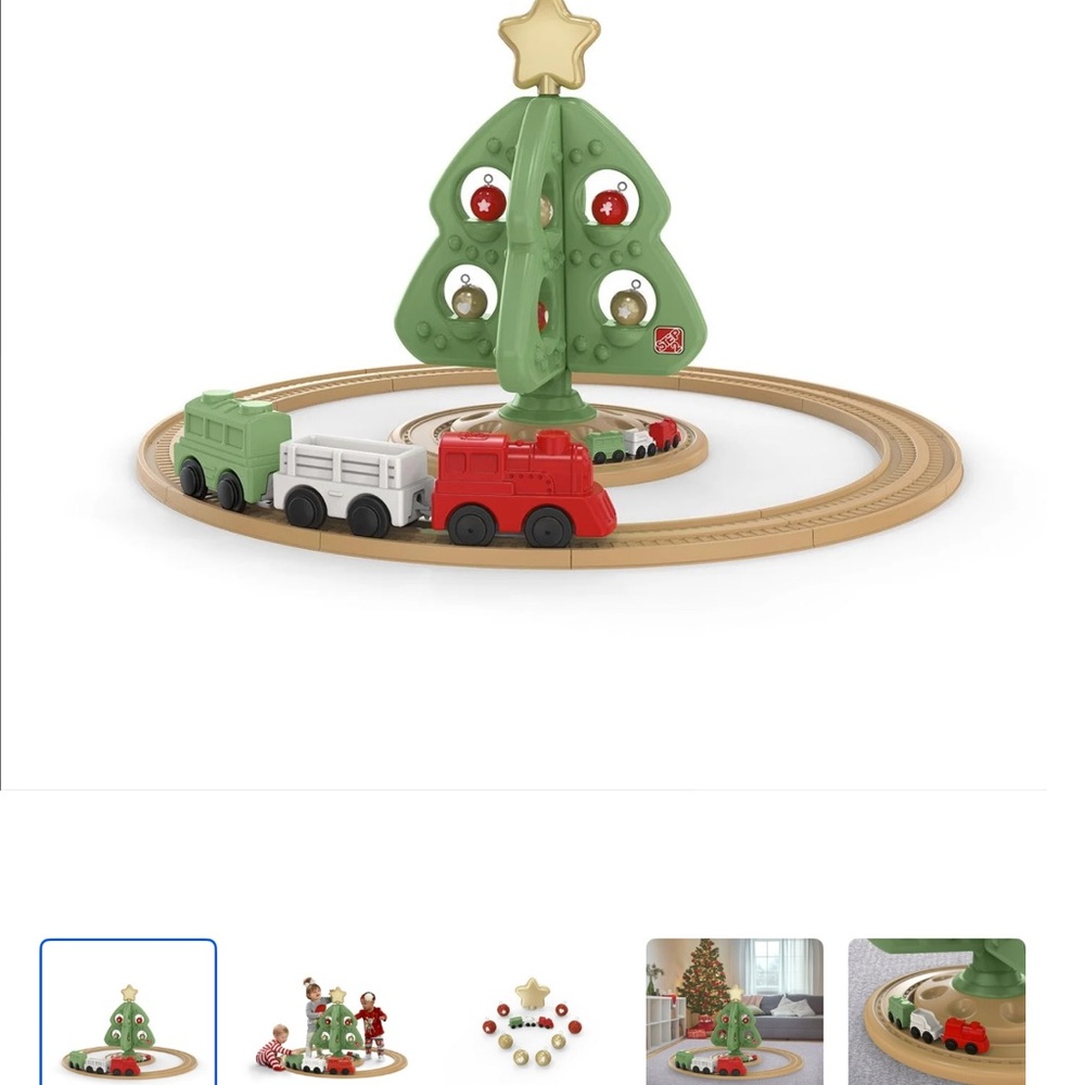 Step2 my first christmas tree wonderland set with motorized training rare